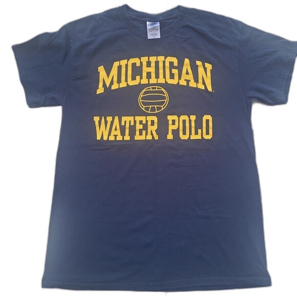 Vintage Michigan Wolverines Water Polo  University T-Shirt Y2k Perrin - Picture 1 of 5